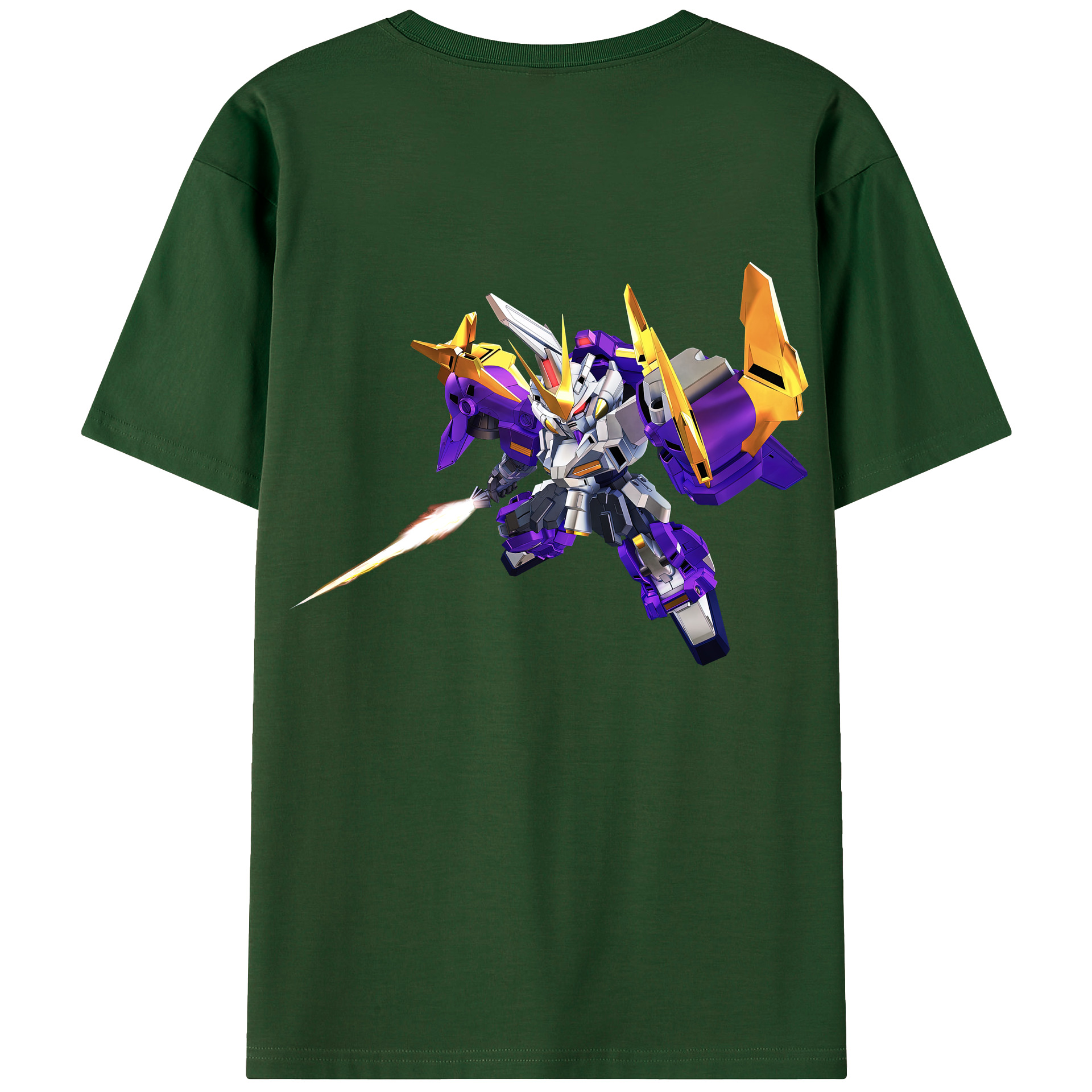 （画像用） 機動戦士ガンダム Mobile Suit Gundam 綿100％半袖Tシャツ（背面プリント）